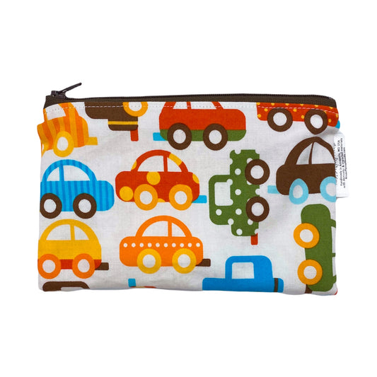 Knick Knack Sized Reusable Zippered Bag Cars