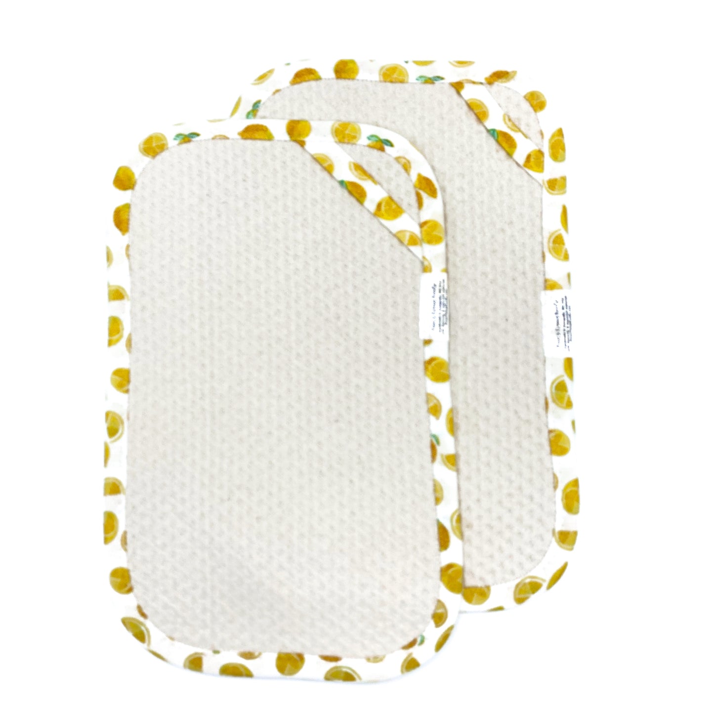 Set of 2 Reusable STANDARD Paper Towels - Lemons