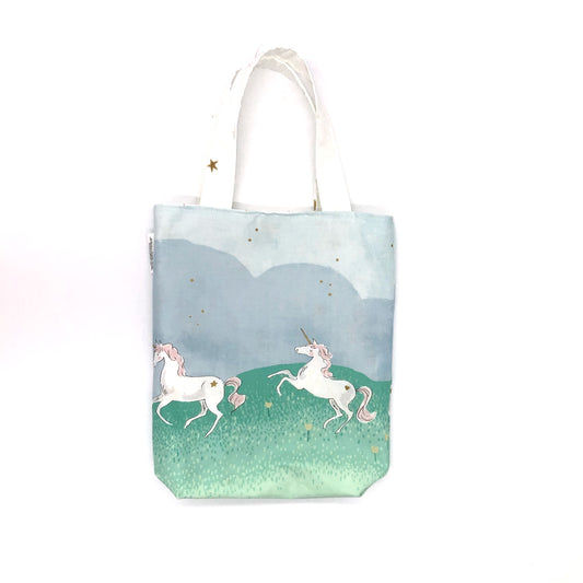 Toddler Sized Reversible Tote Magical Unicorns