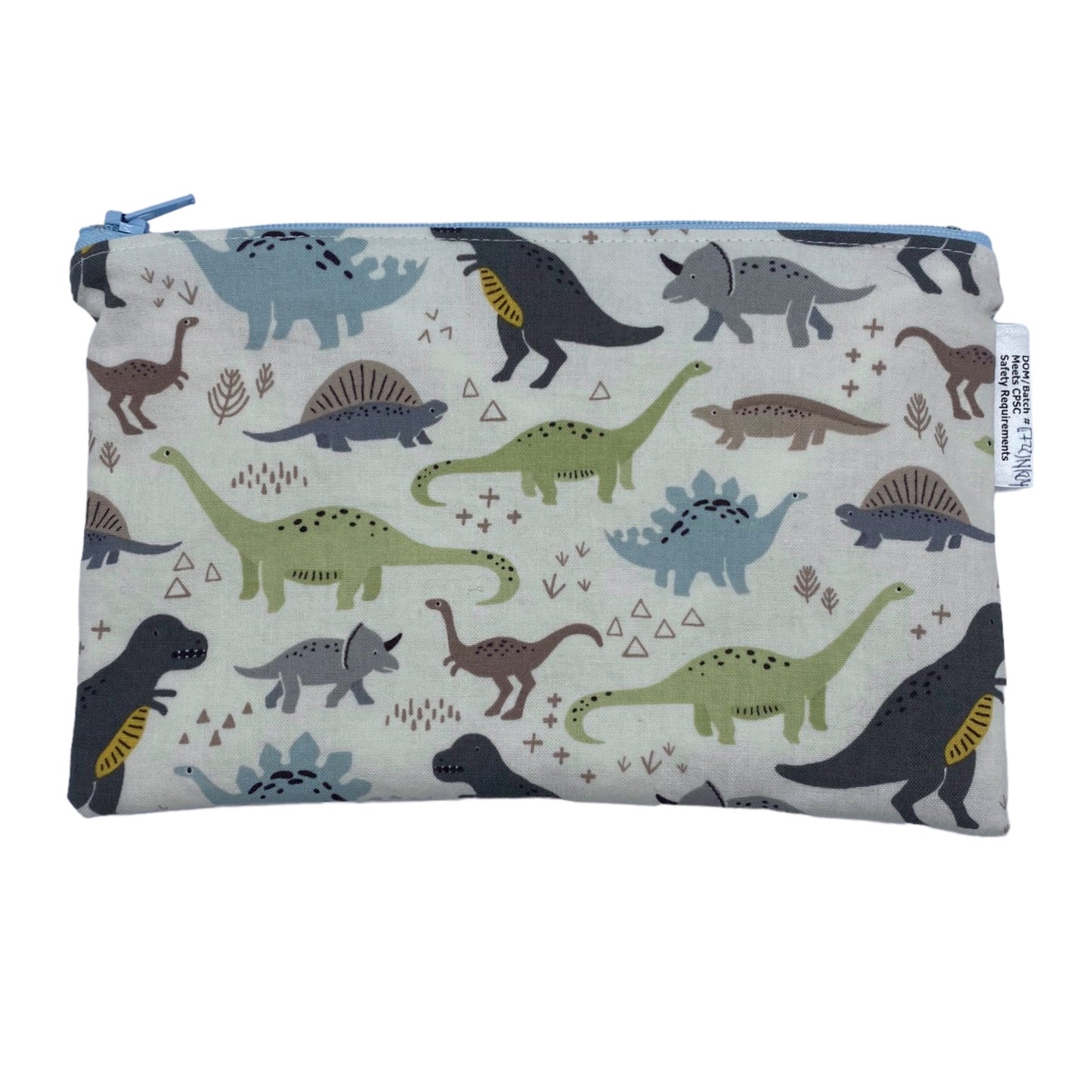 Snack Sized Reusable Zippered Bag Dinosaurs