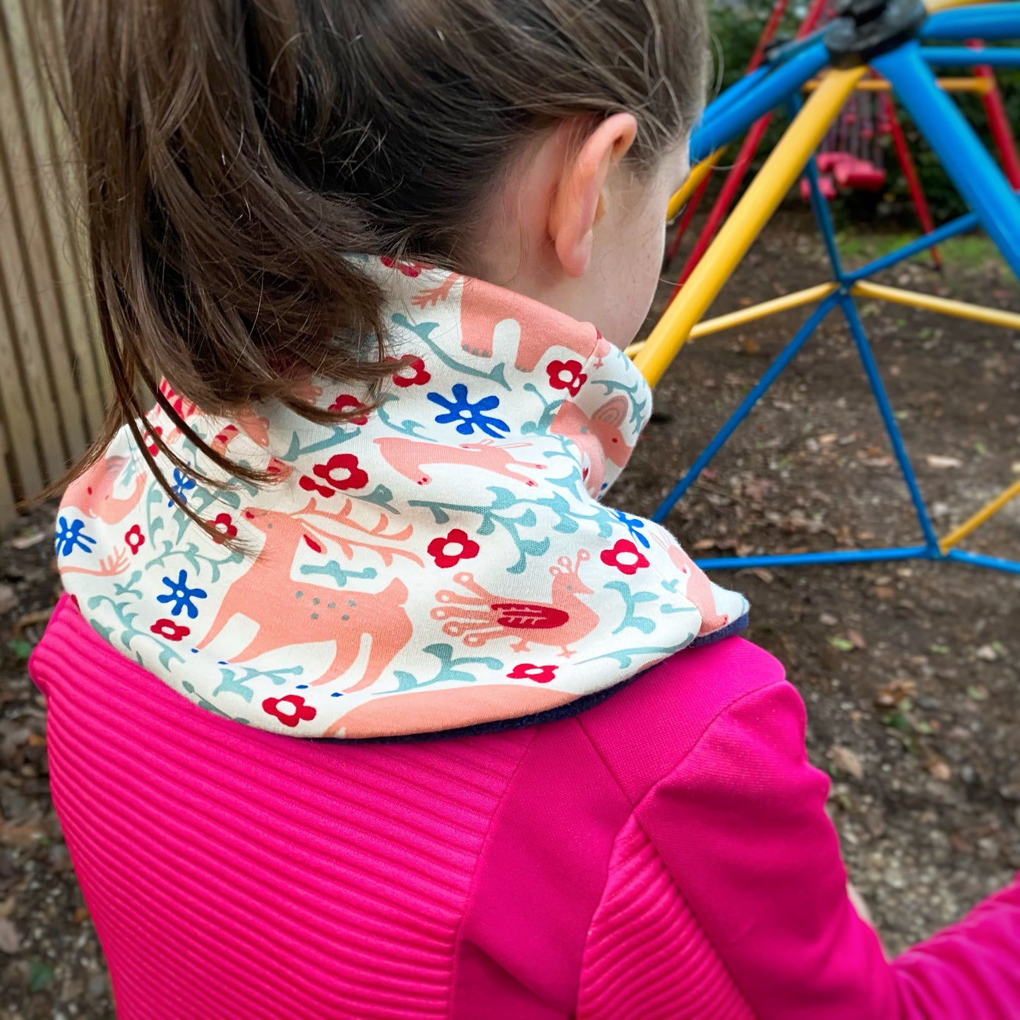 Child's Handmade Neck Warmer Anchors