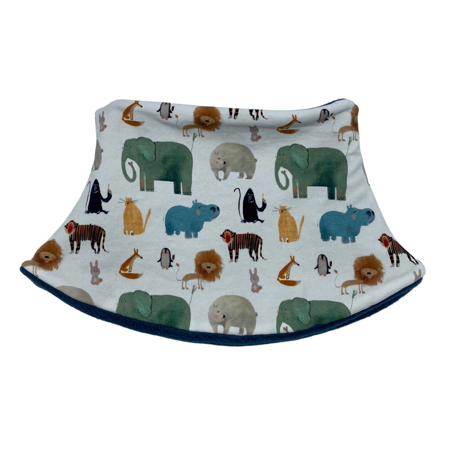 Child's Handmade Neck Warmer Wild Animals