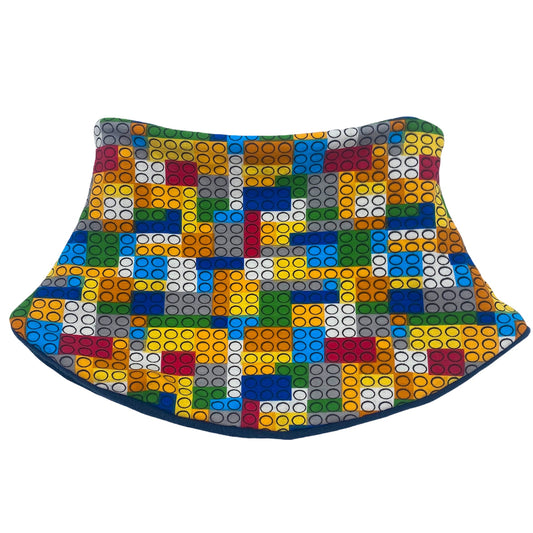 Child's Handmade Neck Warmer Building Bricks