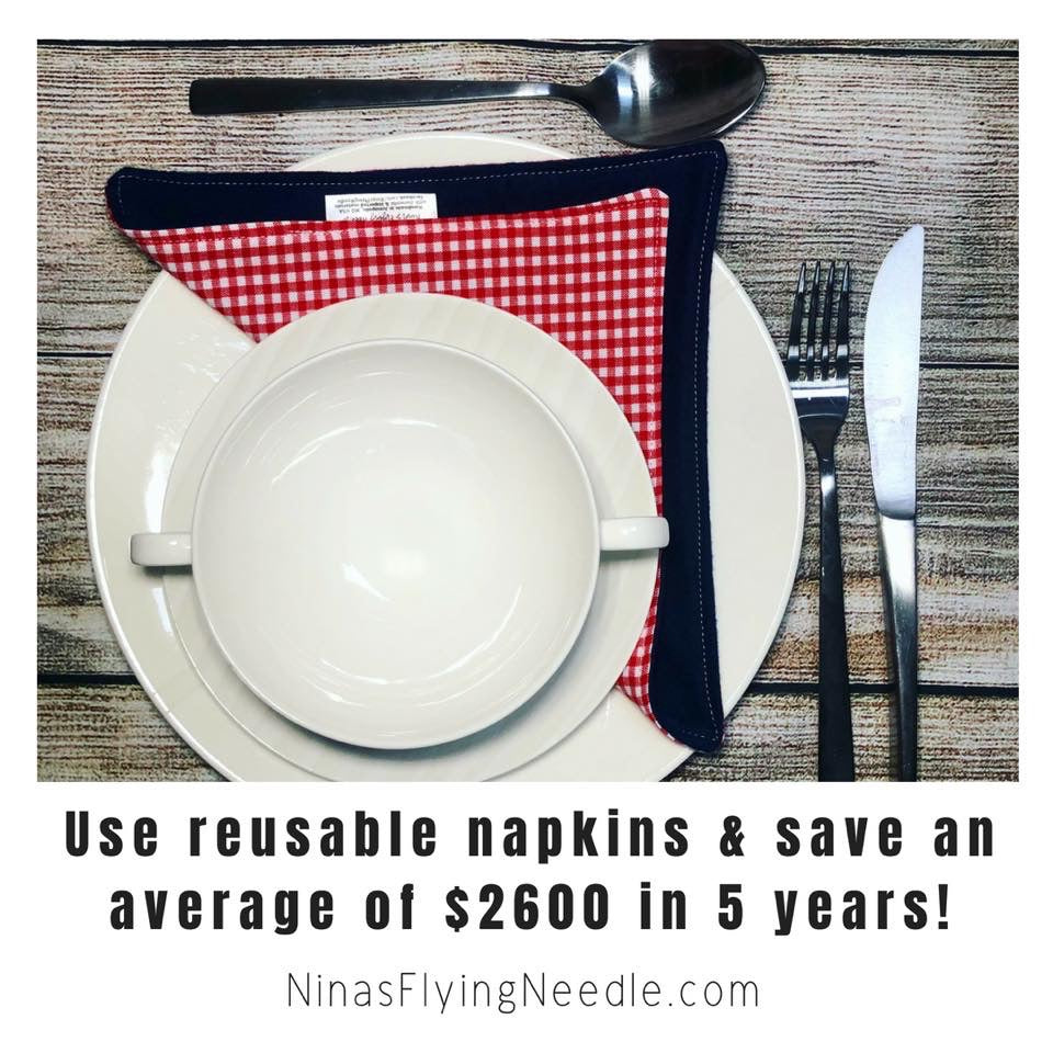 Reusable Napkins - School Bus