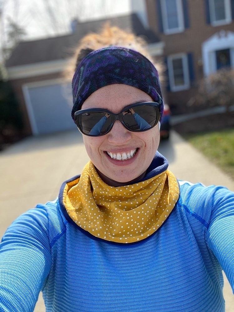 Adult Handmade Neck Warmer Solid Yellow Mustard